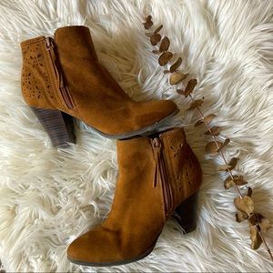 Brown Heeled Booties
